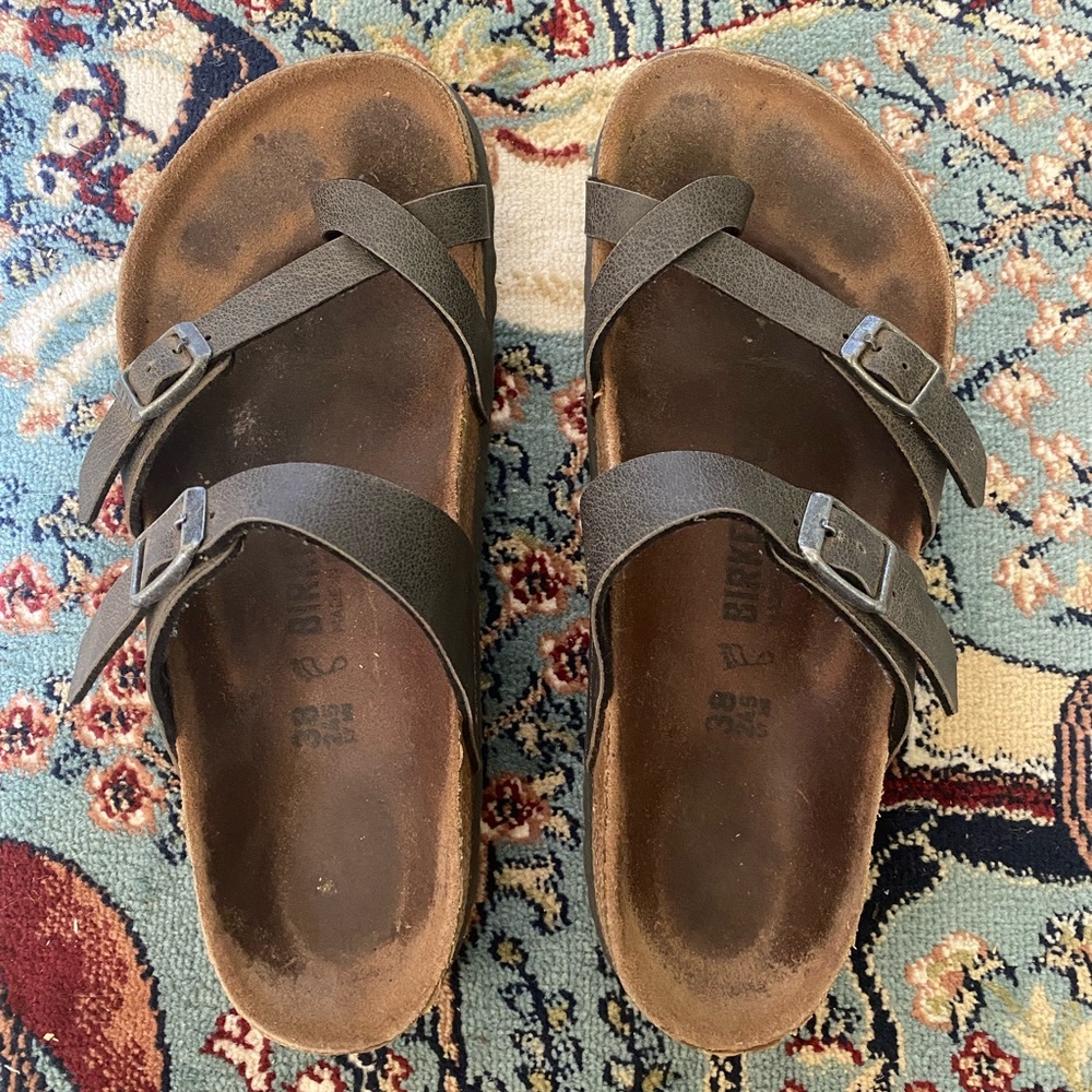 Gray Birkenstocks